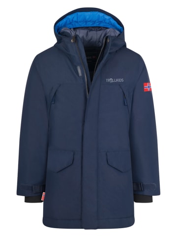 Trollkids Parka "Harstad" w kolorze granatowym