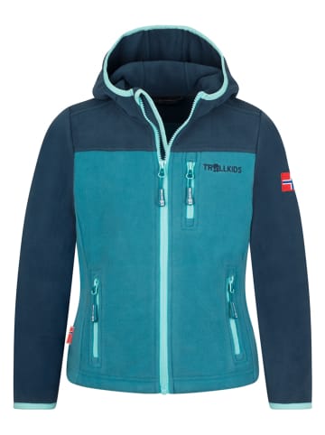Trollkids Fleece vest "Stavanger" turquoise