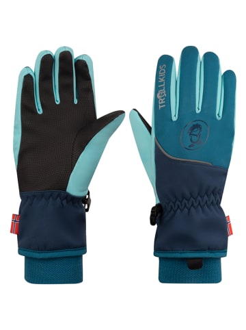 Trollkids Functionele handschoenen "Trolltunga" turquoise