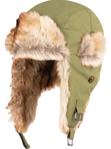 Trollkids Czapka "Isfjord" w kolorze khaki