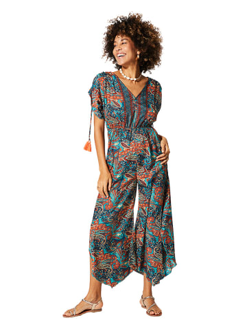Aller Simplement Jumpsuit in Blau/ Rot/ Türkis