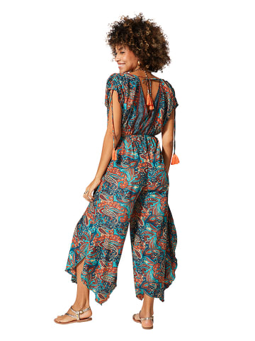 Aller Simplement Jumpsuit blauw/rood/turquoise