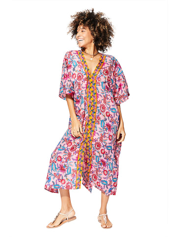Aller Simplement Kaftan w kolorze jasnoróżowo-niebieskim