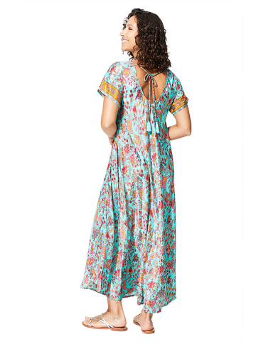 Aller Simplement Jurk turquoise/rood