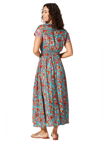 Aller Simplement Kleid in Türkis/ Orange