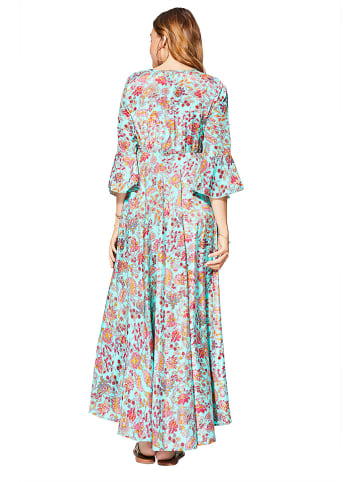 Aller Simplement Jurk turquoise/rood