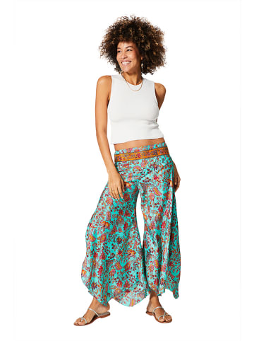 Aller Simplement Broek turquoise/rood