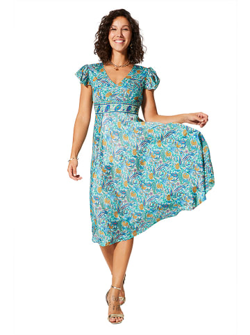 Aller Simplement Kleid in Türkis