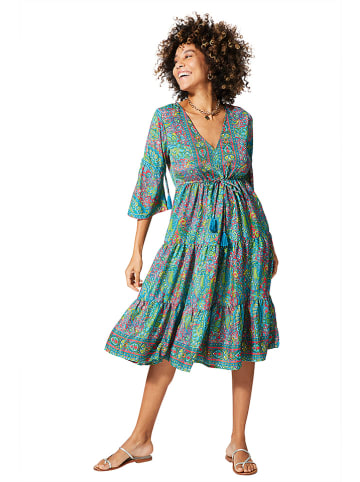 Aller Simplement Jurk turquoise/roze