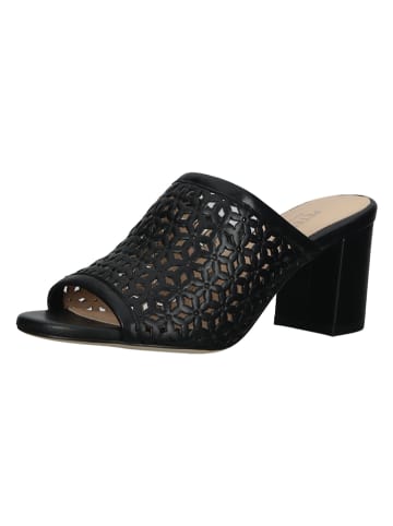 PETER KAISER Leren slippers zwart