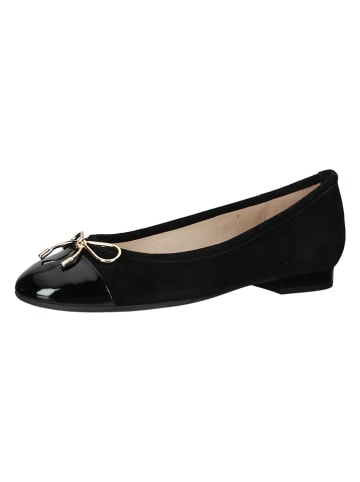 PETER KAISER Leder-Ballerinas in Schwarz