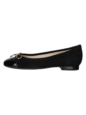PETER KAISER Leder-Ballerinas in Schwarz