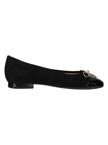 PETER KAISER Leder-Ballerinas in Schwarz