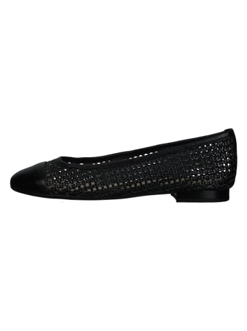 PETER KAISER Leder-Ballerinas in Schwarz