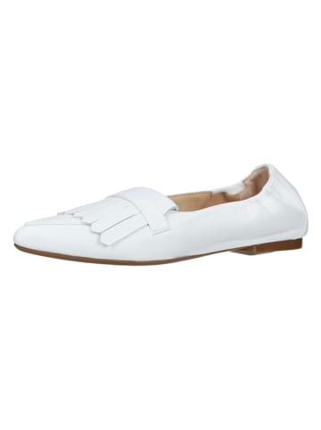 PETER KAISER Leder-Slipper in Weiß