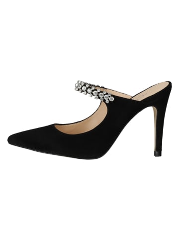 PETER KAISER Leren slippers zwart