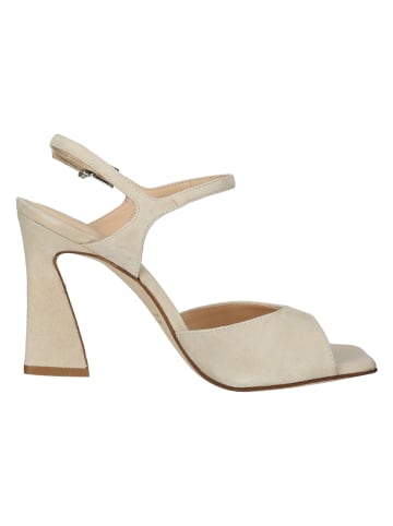 PETER KAISER Leder-Sandaletten in Beige