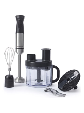 Petra 5-in-1 staafmixer zilverkleurig/zwart
