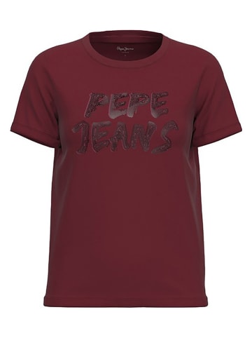 Pepe Jeans Koszulka w kolorze bordowym