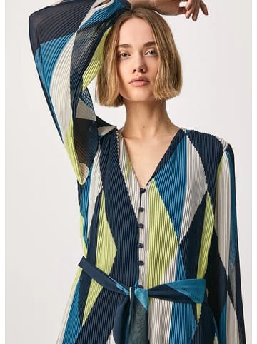 Pepe Jeans Jurk donkerblauw/beige