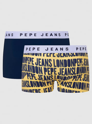Pepe Jeans Bokserki (2 pary) w kolorze granatowo-żółtym