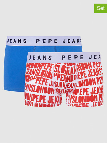 Pepe Jeans 2-delige set: boxershorts rood/blauw