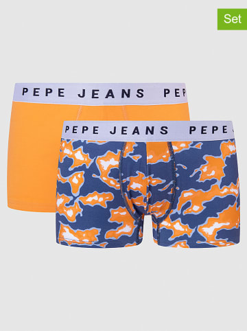 Pepe Jeans 2-delige set: boxershorts oranje/blauw