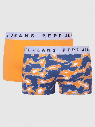 Pepe Jeans 2-delige set: boxershorts oranje/blauw
