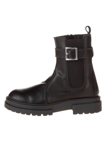 lamino Leder-Chelsea-Boots in Schwarz