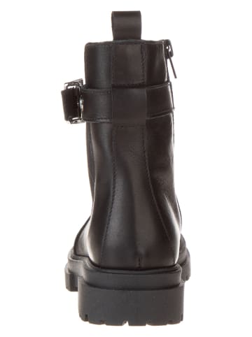 lamino Leren chelseaboots zwart