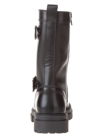 lamino Leder-Boots in Schwarz