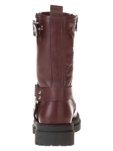 lamino Leder-Boots in Rot