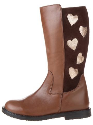 lamino Leder-Stiefel in Hellbraun
