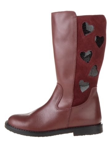 lamino Leder-Stiefel in Rot