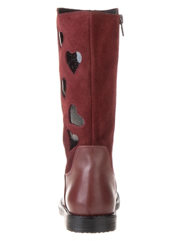 lamino Leder-Stiefel in Rot