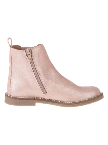lamino Leren chelseaboots lichtroze