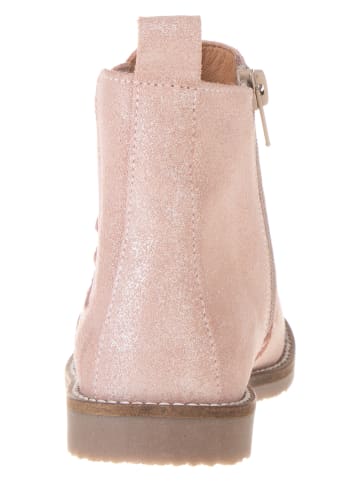 lamino Leren chelseaboots lichtroze