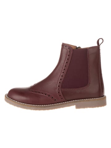 lamino Leren chelseaboots rood
