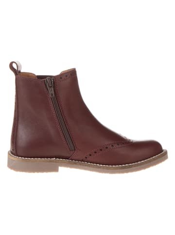 lamino Leren chelseaboots rood