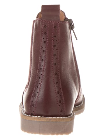 lamino Leren chelseaboots rood