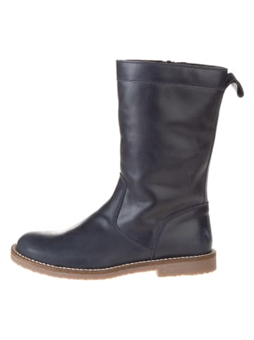 lamino Leder-Stiefel in Dunkelblau