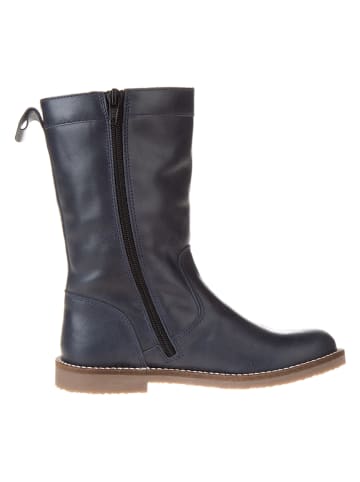 lamino Leder-Stiefel in Dunkelblau