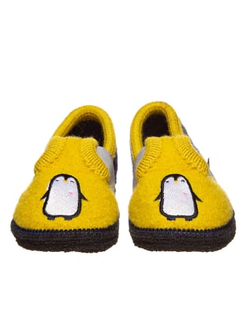 lamino Pantoffels geel/donkerblauw