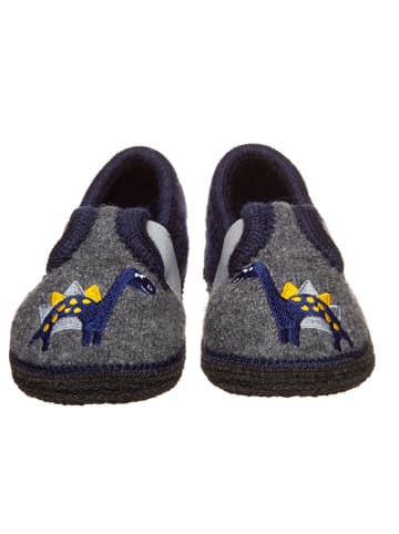 lamino Pantoffels grijs/donkerblauw