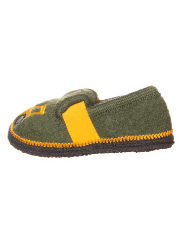 lamino Pantoffels "Tractor" groen