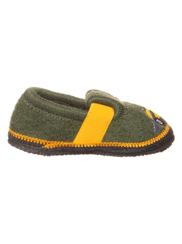 lamino Pantoffels "Tractor" groen
