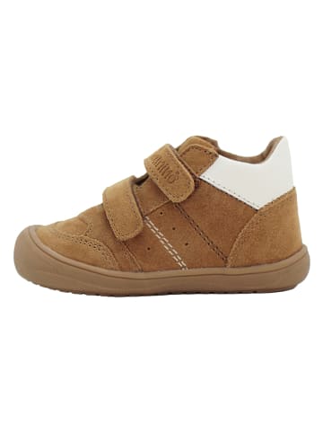 lamino Leren sneakers camel