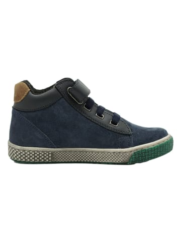 lamino Leder-Sneakers in Dunkelblau