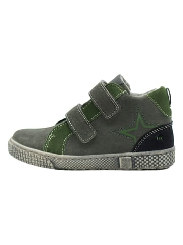 lamino Leren sneakers groen