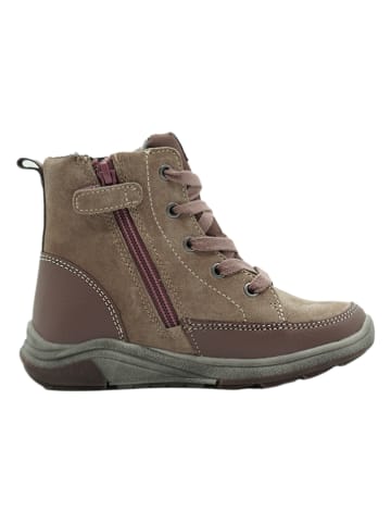 lamino Leder-Boots in Altrosa